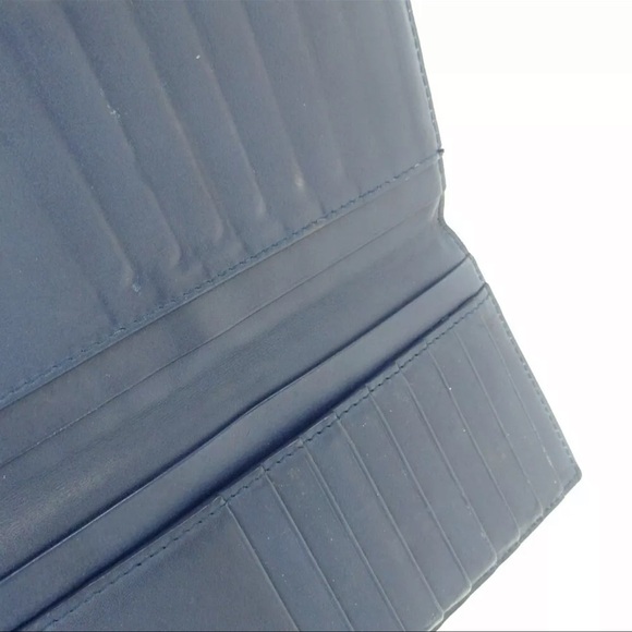 AUTH Bottega Veneta Bifold Wallet Blue - Picture 7 of 8